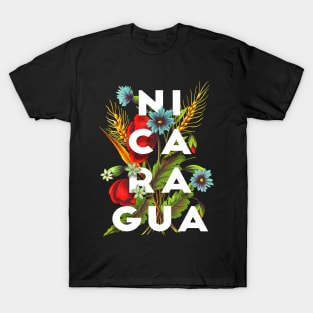 Nicaragua Proud Flag, Nicaragua gift heritage, Nicaraguan girl Boy Friend Nicaraguaense T-Shirt